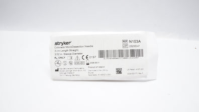 Stryker N103A Colorado MicroDissection Ndle 3cm x 3/32inch Sleeve Diameter